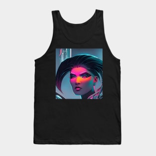 Cyberpunk Hotties (27) - Beautiful Sci fi Women Tank Top